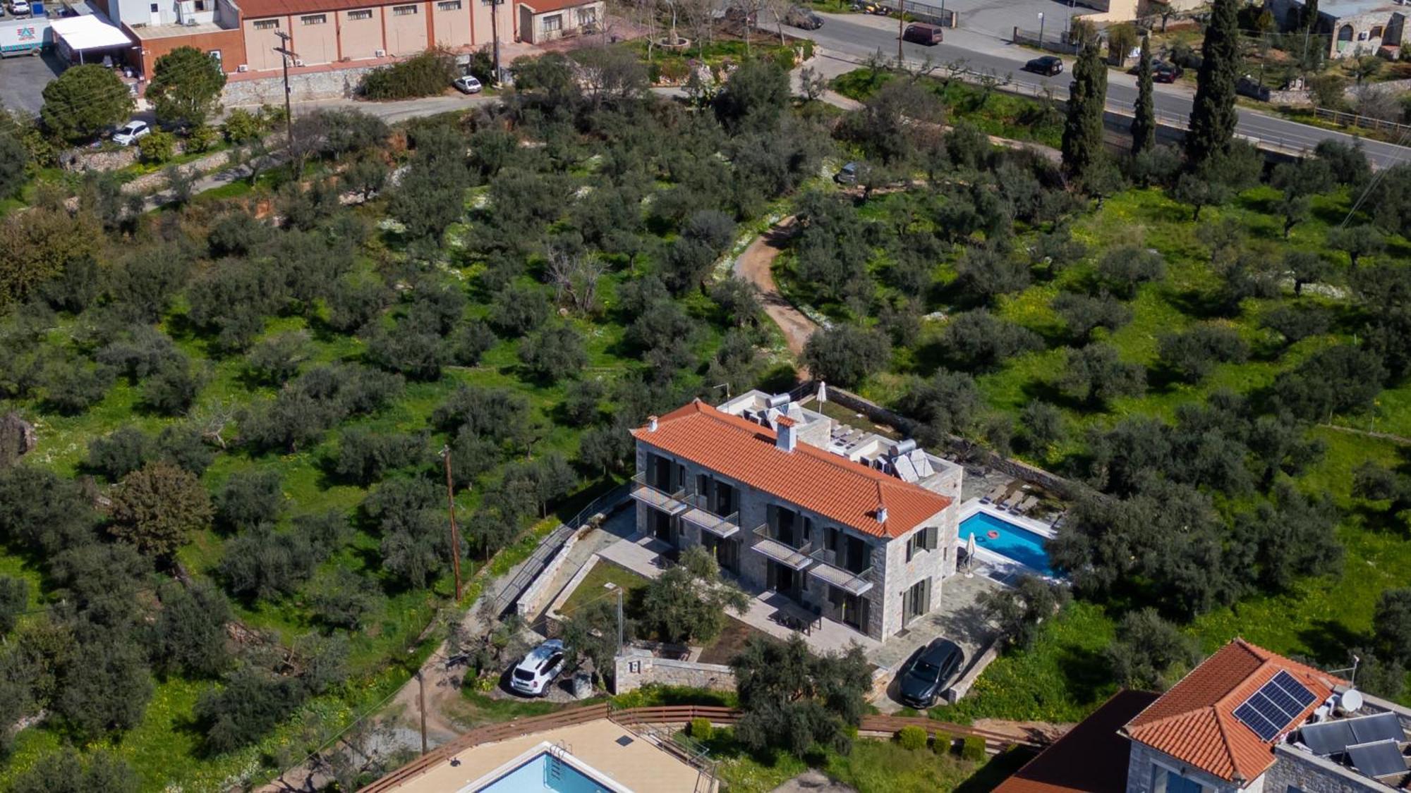 Villa Torri di pietra Stoúpa Esterno foto