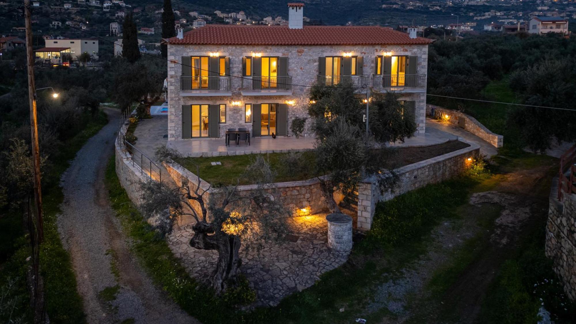 Villa Torri di pietra Stoúpa Esterno foto